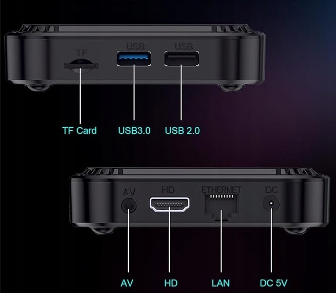 SMART TV BOX 4K PRZYSTAWKA MULTIMEDIALNA 8K ANDROID 13 BLUETOOTH WIFI