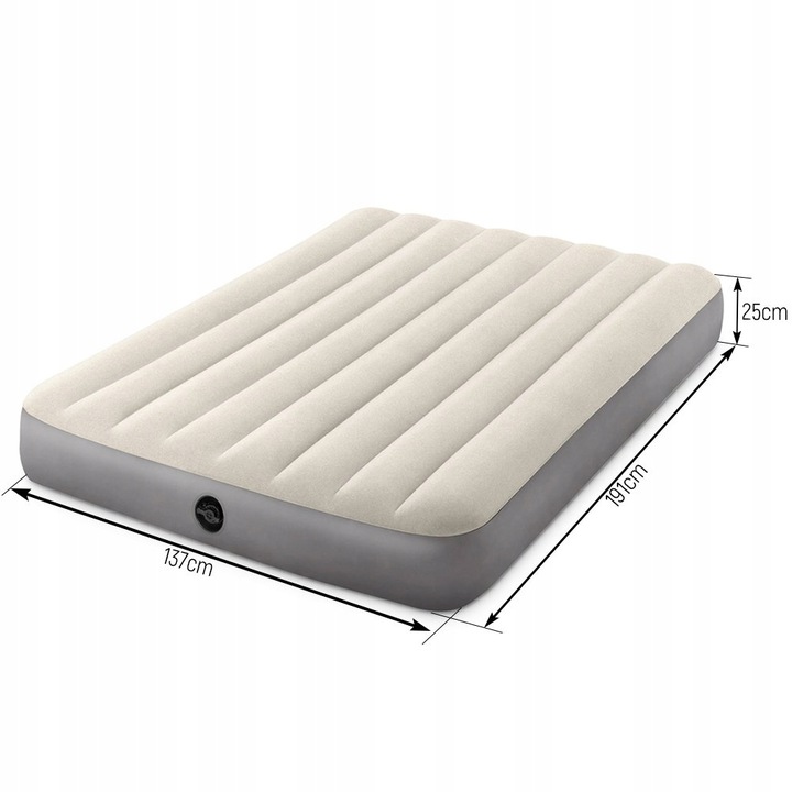 Materac Dmuchany Dwuosobowy Welurowy Łóżko Intex MODEL 2024