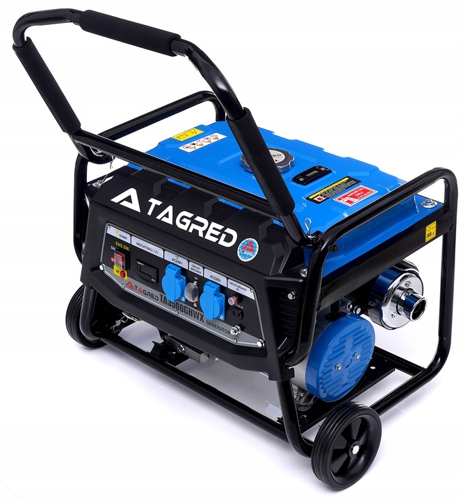 AGREGAT PRĄDOTWÓRCZY PRĄDU TAGRED 5600W AVR NA KÓŁKACH