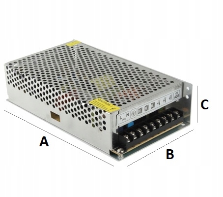 ZASILACZ IMPULSOWY 200W 5V 40A TAŚMA LED CYFROWA