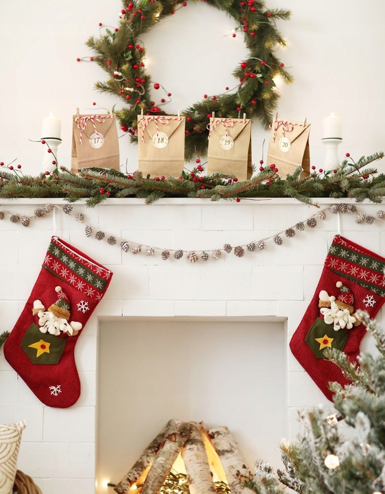 Kalendarz adwentowy DIY świąteczny eko ekologiczny zrób to sam Zestaw XXL