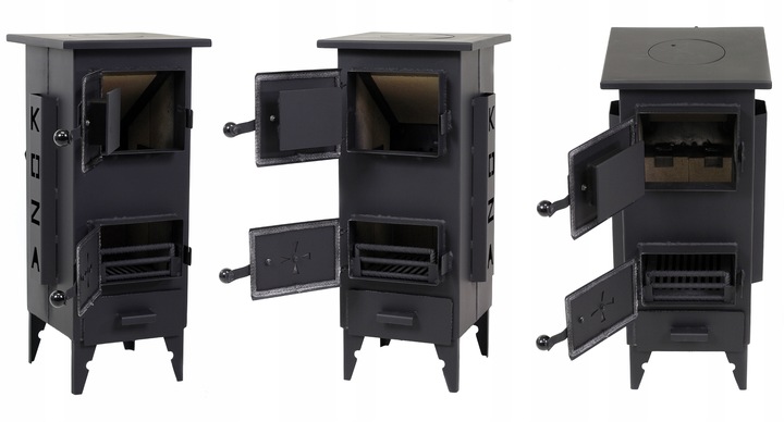 Piec koza piecyk szamotowy 13 cegieł 2mm ATEST EKO 6,5 kW EKOPROJEKT