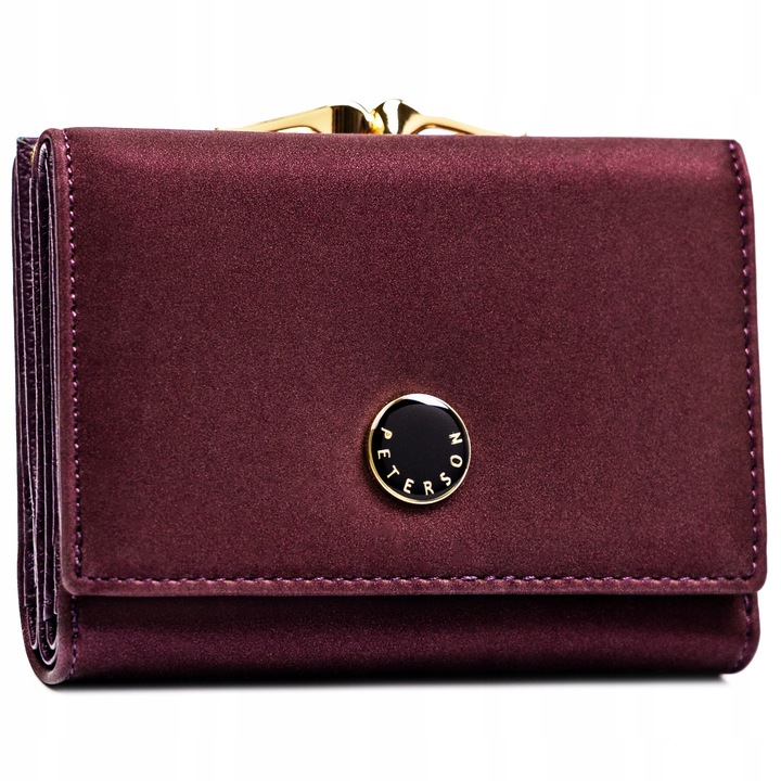 Portfel damski ze skóry Peterson modny skórzany z RFID STOP na prezent