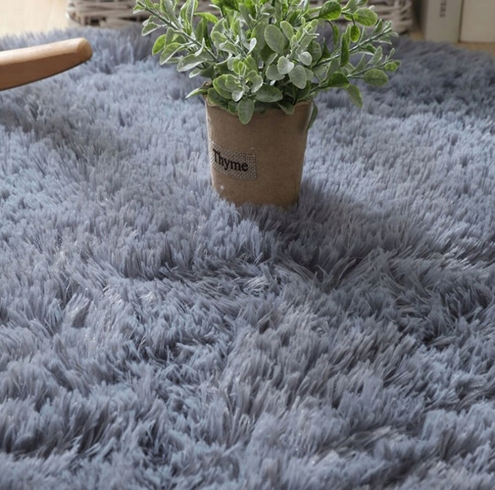 Pluszowy Dywan Shaggy Puszysty Do Salonu Miękki 140x200 Prostokąt