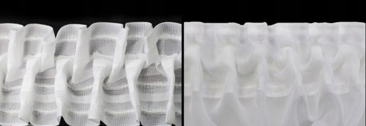 Taśma marszcząca bawełniana SMOK 6cm 50mb