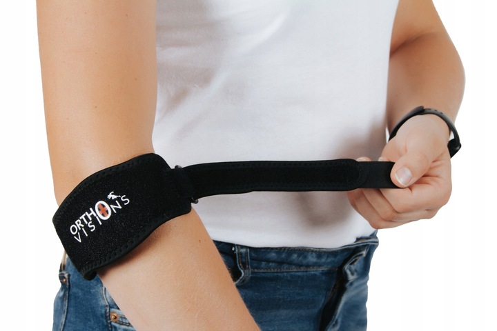 ORTEZA ŁOKCIA STABILIZATOR STAWU ŁOKCIOWEGO OPASKA NA ŁOKIEĆ WSPARCIE BÓL