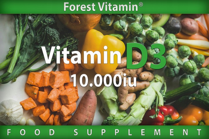 FOREST WITAMINA D3 10000iu 100 tab MOCNA ZDROWIE
