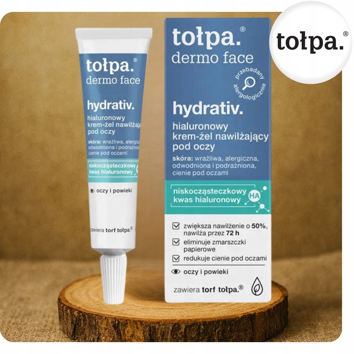 Hialuronowy Krem-Żel Nawilżający Przeciwzmarszczkowy Pod Oczy 10 ml