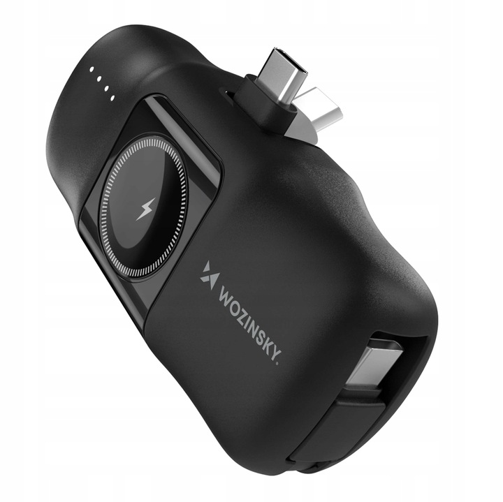 Mini powerbank Wozinsky WF16-YCS 5000mAh 15W USB-C z wbudowanym kablem USB-