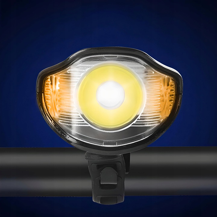 LAMPKA ROWEROWA LED LICZNIK KM PRĘDKOŚCIOMIERZ DZWONEK PRZÓD + TYŁ