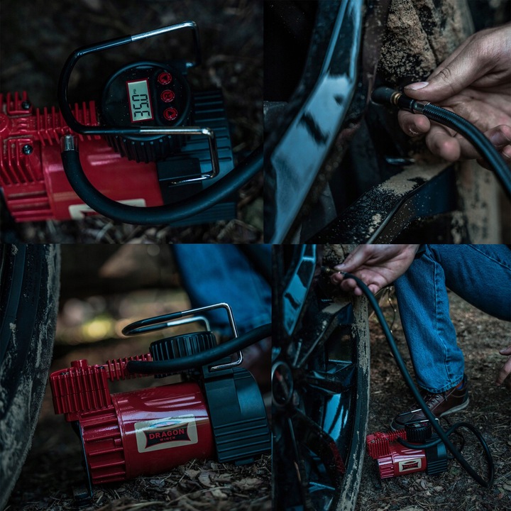 KOMPRESOR SAMOCHODOWY 12V DRAGON WINCH pompka sprężarka mini