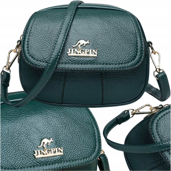 Torebka kuferek listonoszka skórzana na ramię Kangurek kopertówka Damska