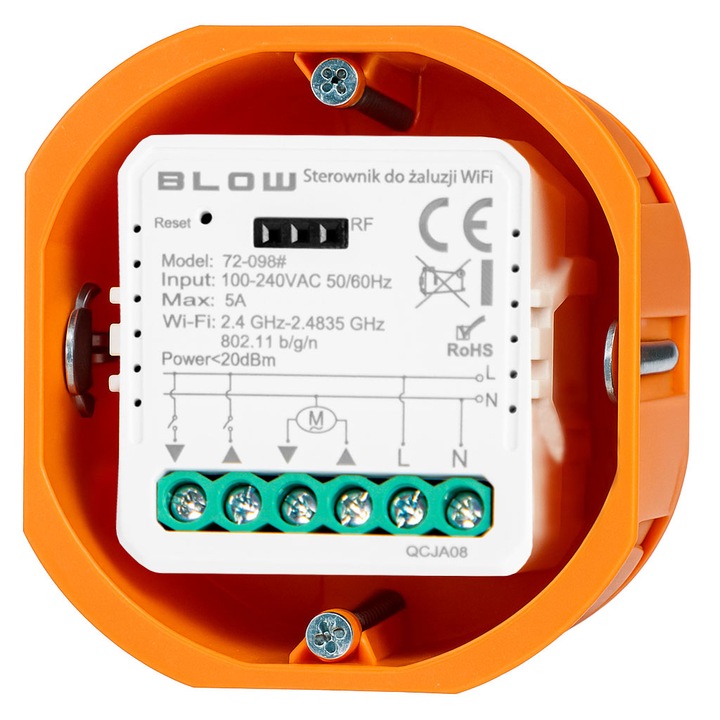 STEROWNIK DO ŻALUZJI WIFI TUYA MODUŁ WŁĄCZNIK DOPUSZKOWY RF SMART MINI