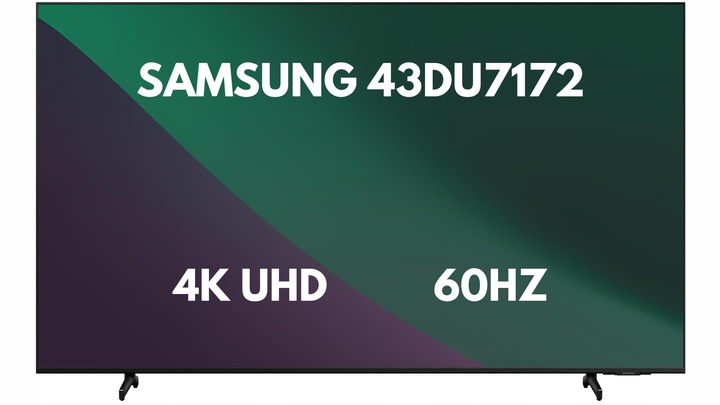 TELEWIZOR SAMSUNG 43DU7172 4K UHD SMART TV TIZEN DVB-T2 Q-SYMPHONY 43" HDR