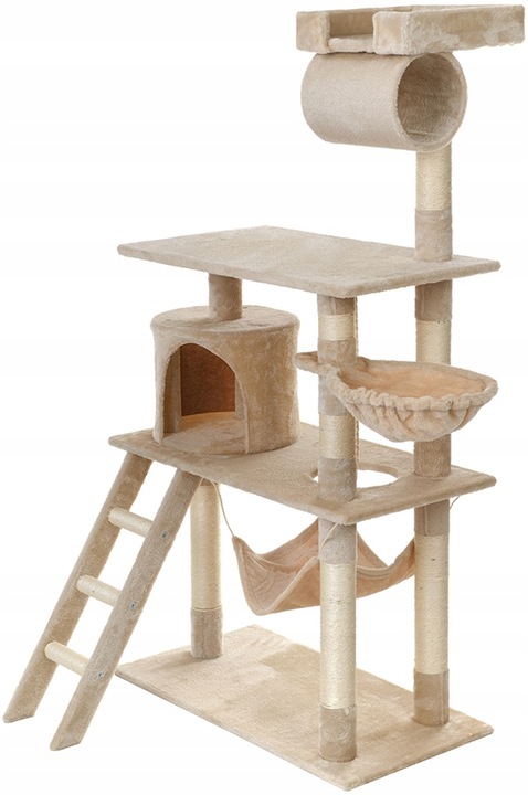 DRAPAK DLA KOTA WIEŻA LEGOWISKO DOMEK Z HAMAKIEM