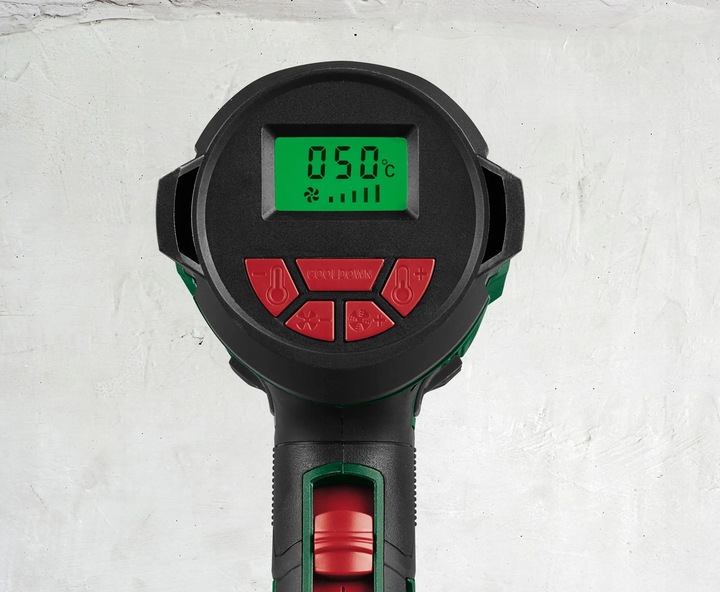 PARKSIDE MOCNA Opalarka PHLGD 2000W WYŚWIETLACZ LCD + 4 DYSZE