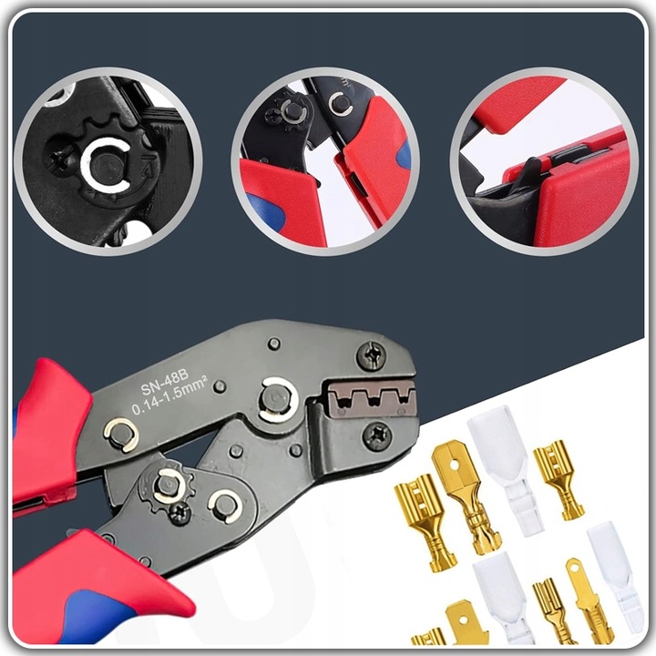 ZACISKARKA RĘCZNA DO KONEKTORÓW NIEIZOLOWANYCH SN-48B