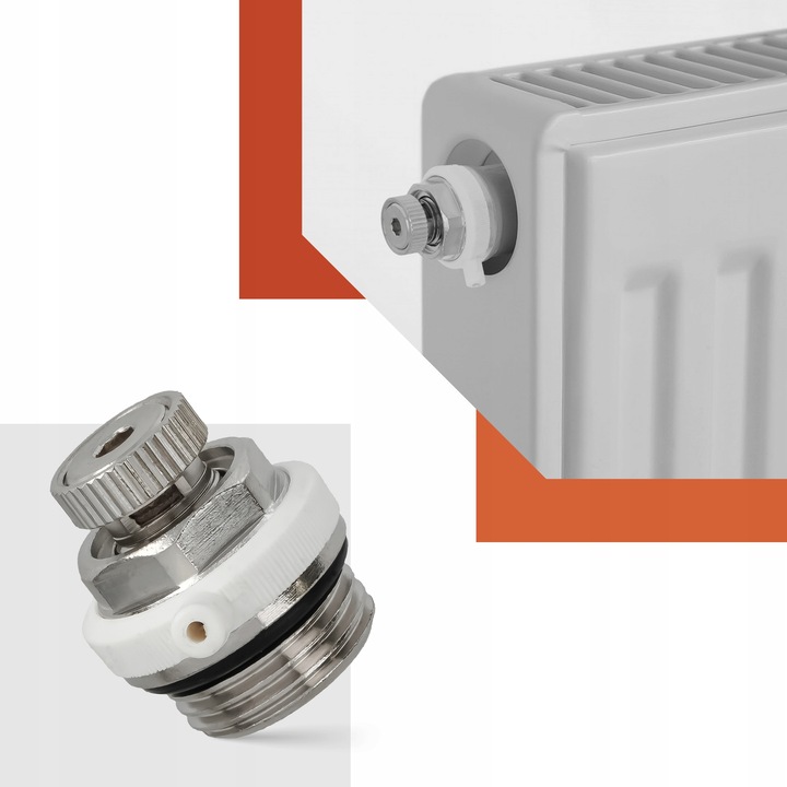 Odpowietrznik Grzejnika Kaloryfera AUTOMATYCZNY 1/2'' Grzejnikowy MOSIĄD LN