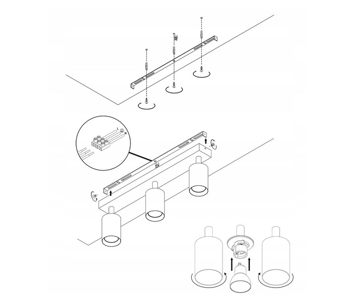 Lampa sufitowa kinkiet spot oprawa halogenowa GU10