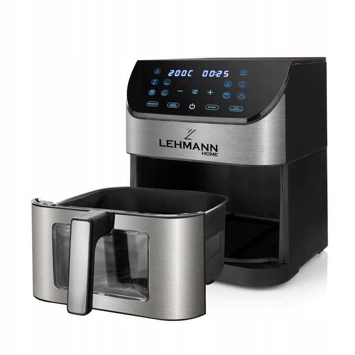 FRYTKOWNICA BEZTŁUSZCZOWA 1800W AIRFRYER 8L NIEPRZYWIERAJĄCA 12