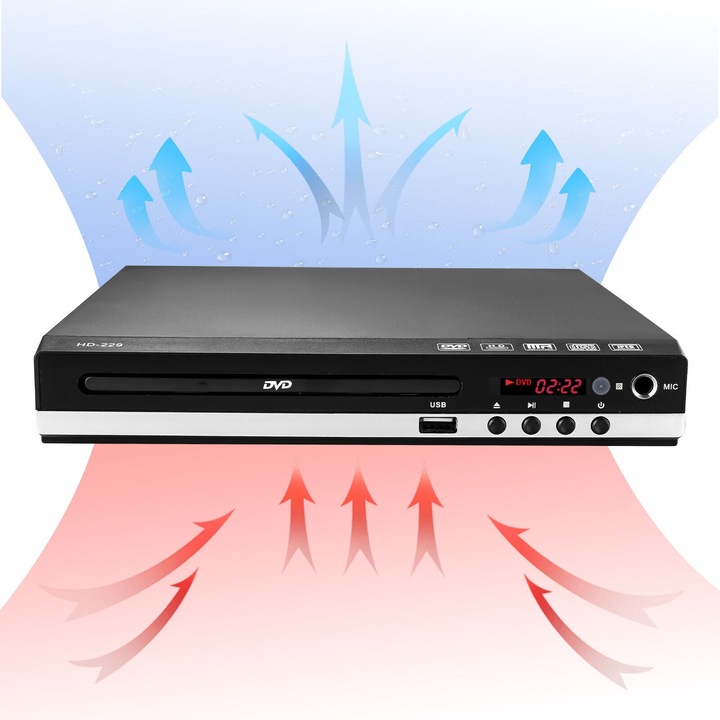 Odtwarzacz DVD Z Kabel HDMI RCA, Pilot Zdalnego Sterowania, System NTSC/PAL