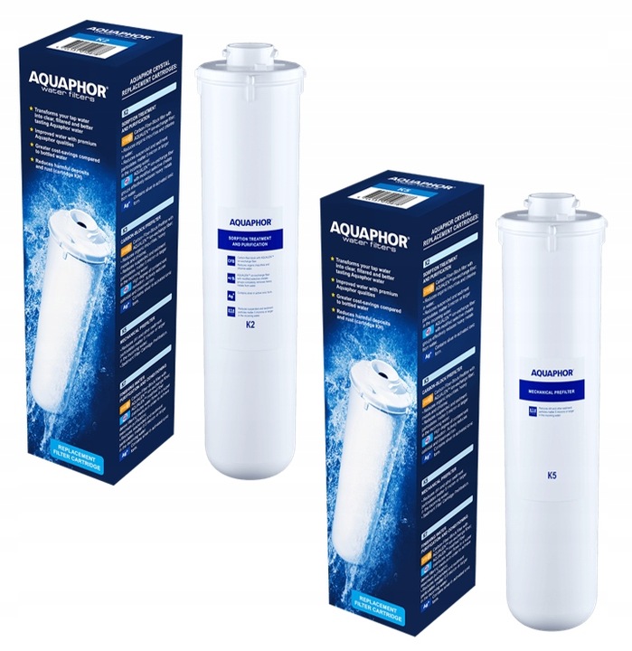 Oryginalne wkłady filtry K5 K2 do Aquaphor ro 101s Morion komplet