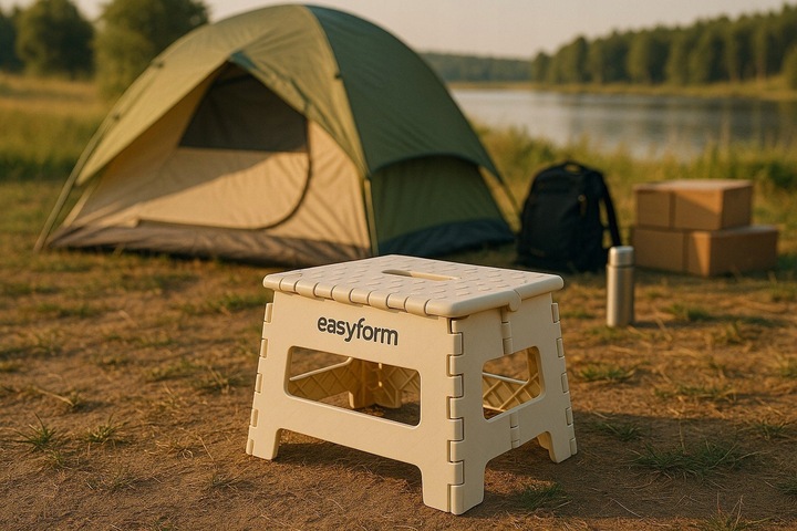 TABORET STOŁEK SKŁADANY ANTYPOŚLIZGOWY KRZESŁO PODEST SCHODEK 150KG