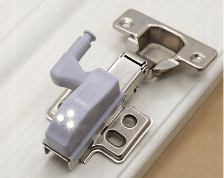 10x LAMPKA LAMPKI DO SZAFKI SZAFY NA ZAWIAS ZAWIASY DRZWI 3LED +