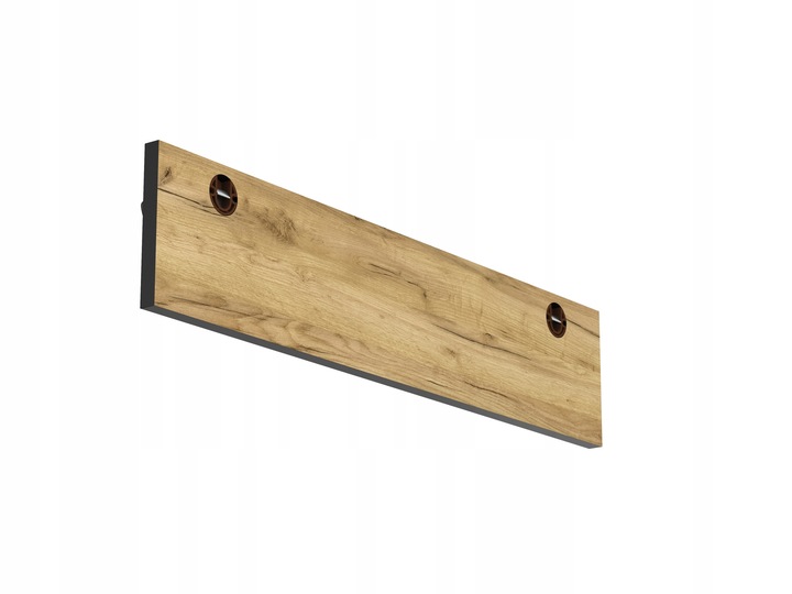 WIESZAK ŚCIENNY WISZĄCY NA UBRANIA WISZĄCY DĄB CRAFT CZARNY DUŻY