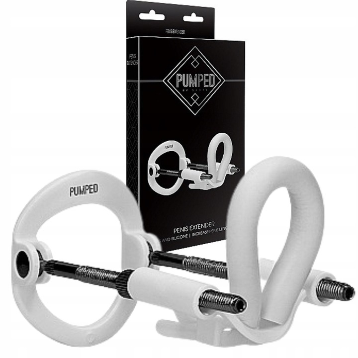 Biały Profesjonalny wydłużacz penisa, Penis Extender - Pumped