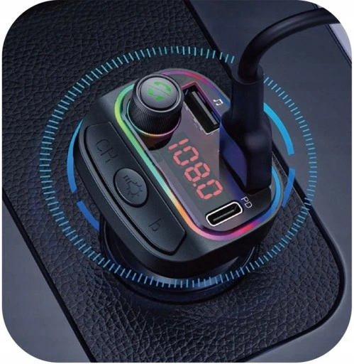 TRANSMITER FM BLUETOOTH SZYBKA ŁADOWARKA MP3 2XUSB