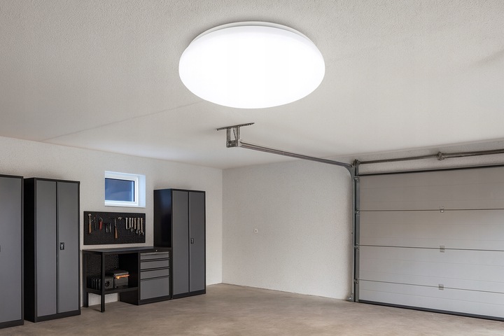 PLAFON LED Lampa sufitowa panel 24W 4000K CZUJNIK RUCHU DIP natynkowy