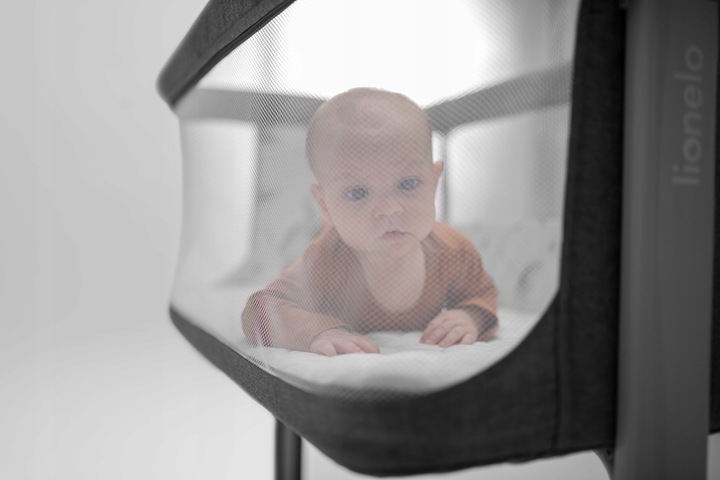 Łóżeczko dostawne dziecięce + kojec Lionelo Aurora + Otulacz bambusowy