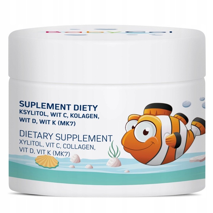 2x BabyCol COLWAY Dla Dzieci - Kolagen Rybi, Wit D3, C, K2 - 60 Pastylek