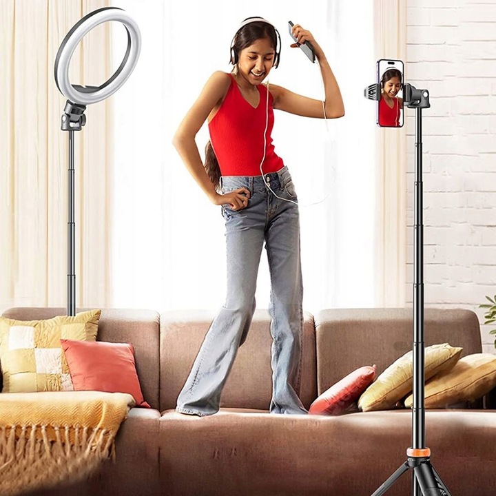 Selfie stick tripod Tech-Protect statyw + pilot na telefon na, z bluetooth