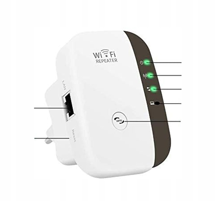 Wzmacniacz sygnału Wi-FI Mocny Repeater Access Point Router 300 Mb/s 2.4GHz