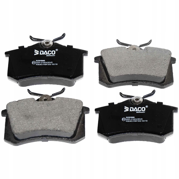 Tarcze klocki DACO TYŁ VW Passat B5 AUDI A6 C5