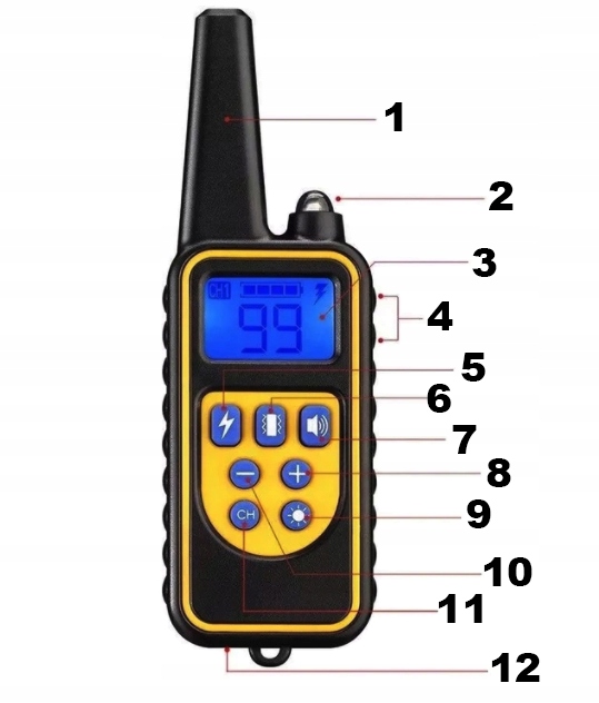 ELEKTRYCZNA OBROŻA DLA PSA 800M TRENINGOWA + PILOT