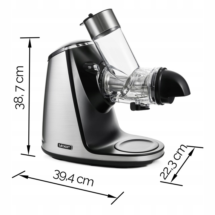 Wyciskarka wolnoobrotowa Sokowirówka Yoer 200W Duży otwór 3w1 Sorbet+