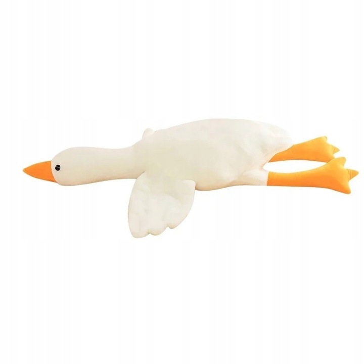PODUSZKA MASKOTKA PLUSZAK GĘŚ KACZKA DUŻA 130 CM