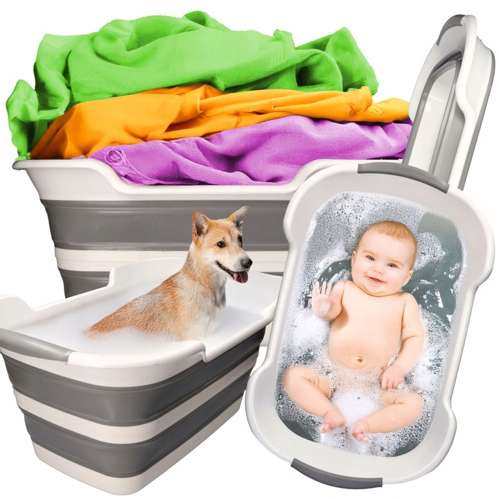 Miska składana miednica wanienka silikonowa duża turystyczna Z