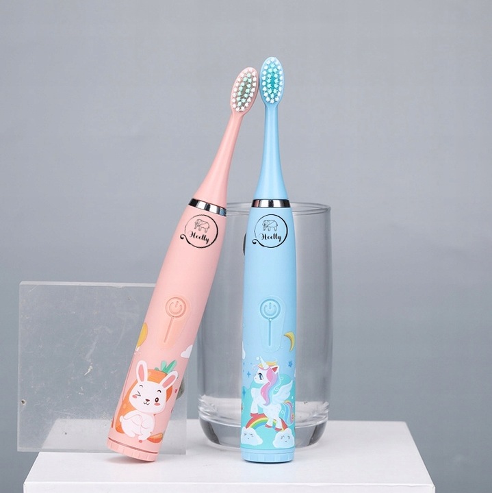 SZCZOTECZKA SONICZNA DLA DZIECI ELEKTRYCZNA DO ZĘBÓW KUCYK OSŁONKA