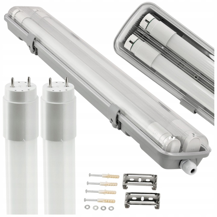 Oprawa hermetyczna 2x 60cm +2x świetlówka LED ver2