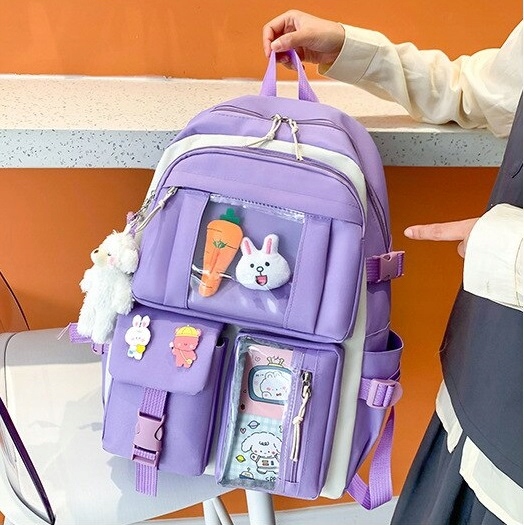 PLECAK SZKOLNY zestaw PIÓRNIK TORBA 4w1 (D053)