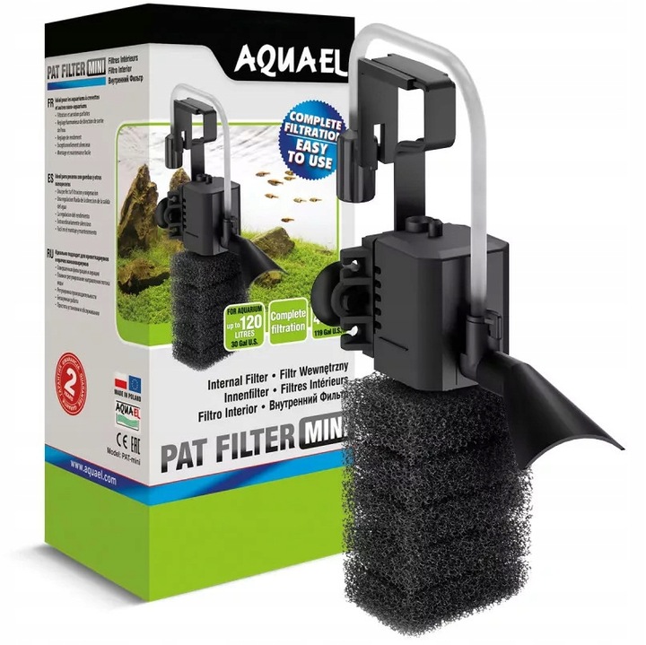AQUAEL PAT MINI FILTR WEWNĘTRZNY DO AKWARIUM 120L