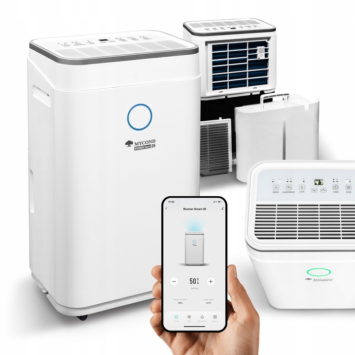 Osuszacz powietrza MYCOND Roomer Smart 25L/24h (Wi-Fi, Timer,