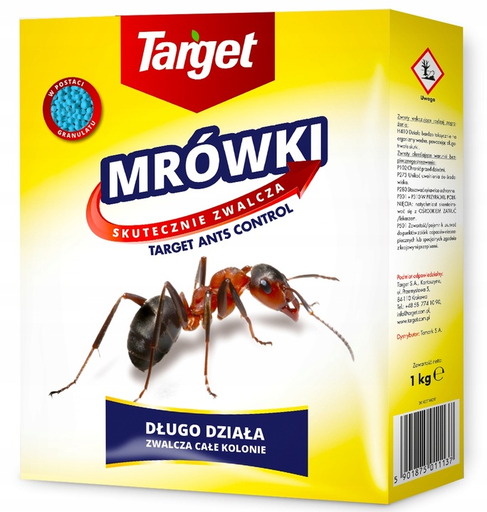 TRUTKA NA MRÓWKI TARGET MAX ŚRODEK PROSZEK NISZCZY KOLONIE GNIAZDA 1KG