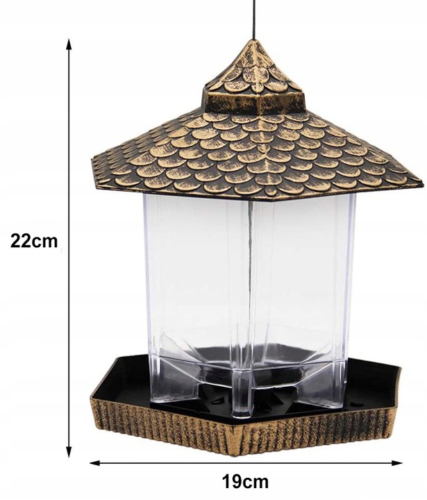 KARMNIK DLA PTAKÓW WISZĄCY NA KARMĘ ZIARNO