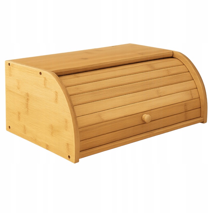 CHLEBAK bambusowy ROLL-TOP duży POJEMNIK na pieczywo EKO kuchnia