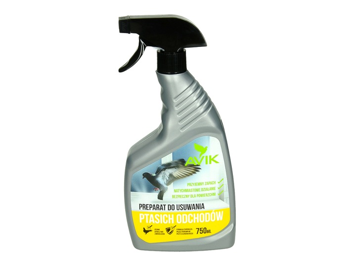 ŚRODEK DO USUWANIA PTASICH ODCHODÓW 750ML AVIK